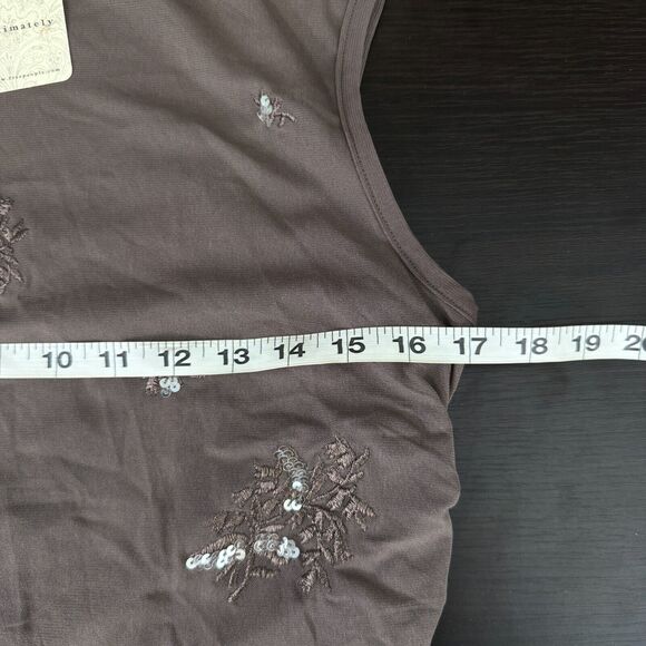 Free People Sugar Rush Muscle Tee Womens Extra Large Mesh Sequin Top Y2K NEW XL - Picture 8 of 9